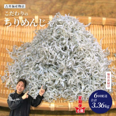 【6回定期便】土佐黒潮こだわりちりめんじゃこ560g 25