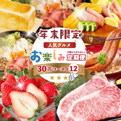 【年末限定12回定期便】四万十の人気グルメお楽しみ しまんとふるさと定期便30万円コースR7-618