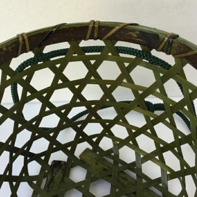 【ハンドメイド】竹細工 トイレットペーパー入れ大(縦)