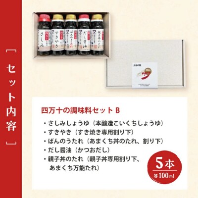 【お試し・少量タイプ】 四万十の調味料5本セットB(各100ml)