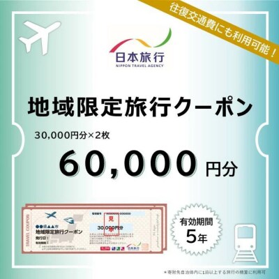 【高知県四万十市】日本旅行 地域限定旅行クーポン 60,000円分