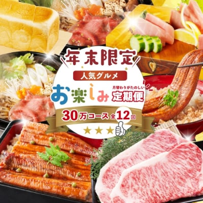 【年末限定12回定期便】人気グルメお楽しみ しまんとふるさと定期便30万円コース 2025-618