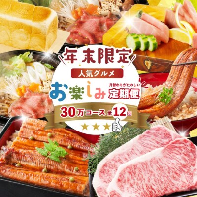 【年末限定12回定期便】人気グルメお楽しみ しまんとふるさと定期便30万円コース 2025-618