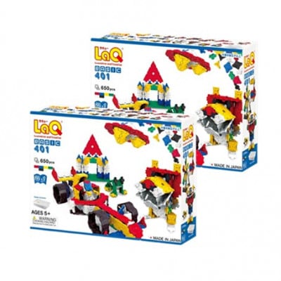LaQ ベーシック401 プラスチックコンテナver.×2個セット