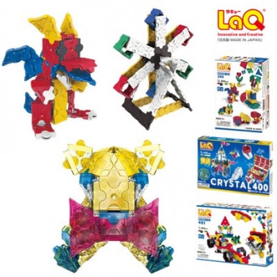 LaQ ベーシック401 プラスチックコンテナver.+ベーシック200+クリスタル400