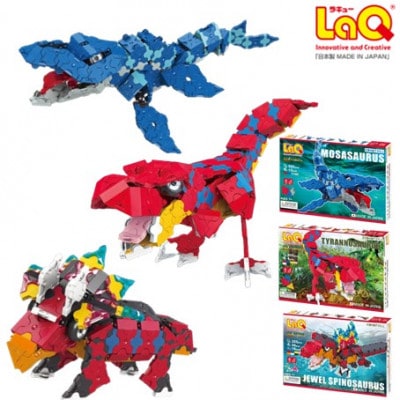 LaQ ダイナソーワールド ティラノサウルス+モササウルス+ジュエルスピノサウルス