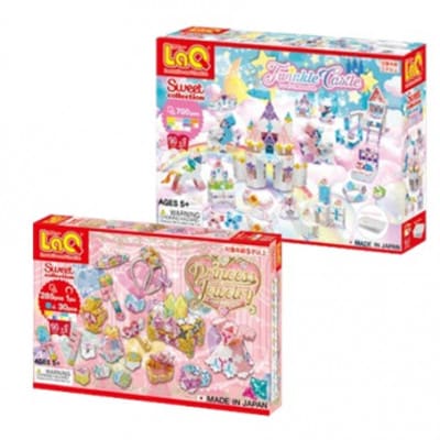 LaQ SCトゥインクルキャッスル プラスチックコンテナver.+プリンセスジュエリー