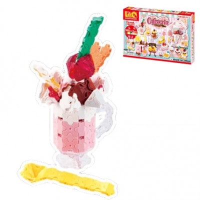 LaQ SCアイスクリームワゴン+プリンセスジュエリー+カフェテリア