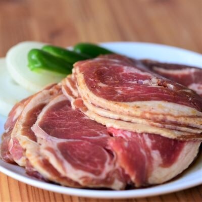 かじたの特製 味付けラムジンギスカン(420gx2P)[11-820]