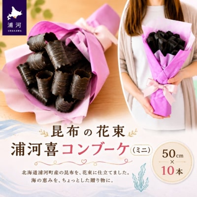 昆布の花束 浦河喜コンブーケ(ミニ)50cmx10本[23-555]