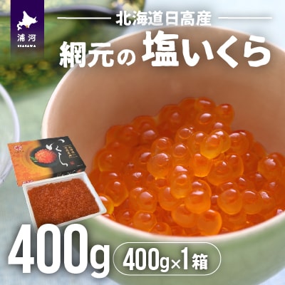 【めしの素(秋鮭)付】網元の塩いくら(400gx1箱)[01-016] 