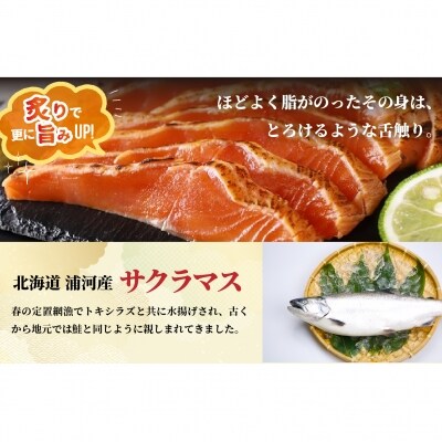 北海道産お刺身用炙りサクラマス(500g)と網元の塩いくら(60g×4P)[01-1019]