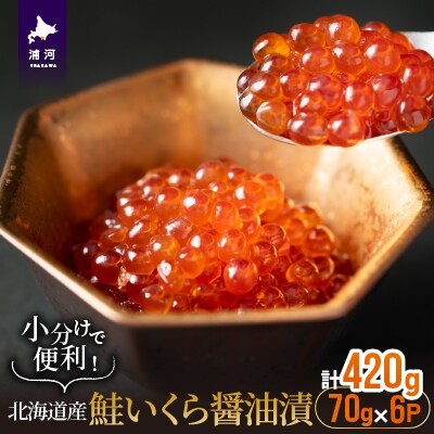 小分けで便利!鮭いくら醤油漬(70g×6)[02-1058]