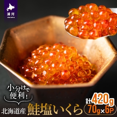 小分けで便利!鮭塩いくら(70g×6)[02-1061]
