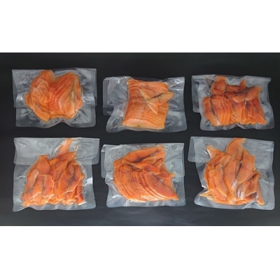 スモークサーモン(チェリーサーモン)切り落とし(150g×6P)【全6回定期便】[15-1124]