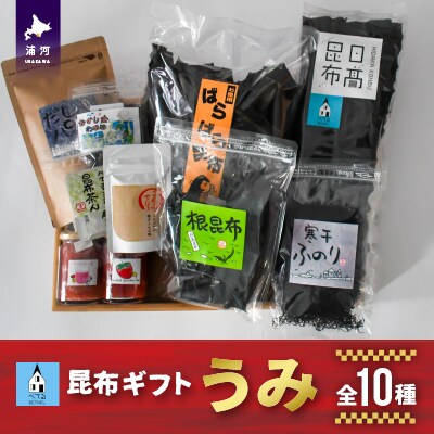 べてるの家の「昆布ギフトうみ」(全10種)[45-1195]