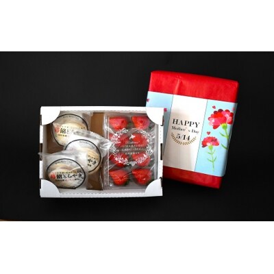 【母の日対応】北海道浦河産「生いちご」&「どらやき」ギフトセット[13-1212]
