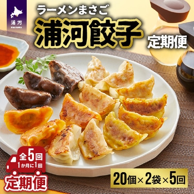 ラーメンまさご自慢の「浦河餃子」定期便(全5回)[04-1236]
