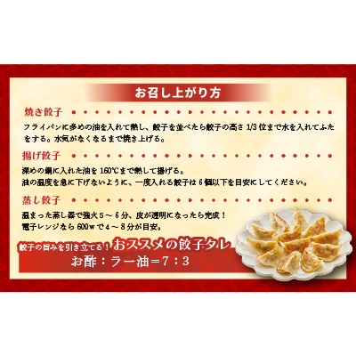 ラーメンまさご自慢の「浦河餃子」定期便(全5回)[04-1236]