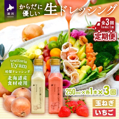 【家庭用】からだに優しい『生ドレッシング』定期便(全3回)[52-1326]