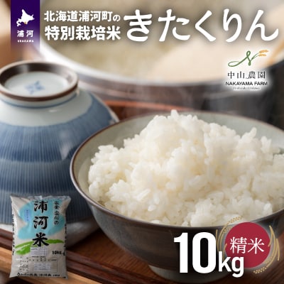 浦河の特別栽培米「きたくりん」精米(10kg×1袋)[37-1371]