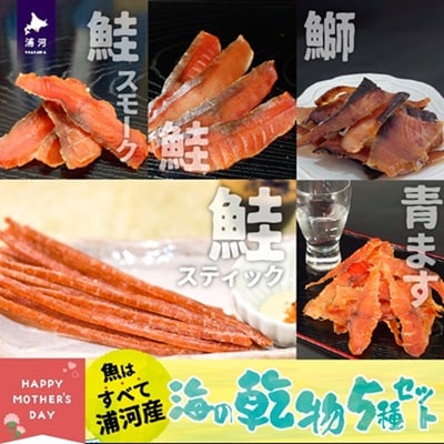 【母の日対応】北海道日高産 海鮮乾物5種セット[25-1459]