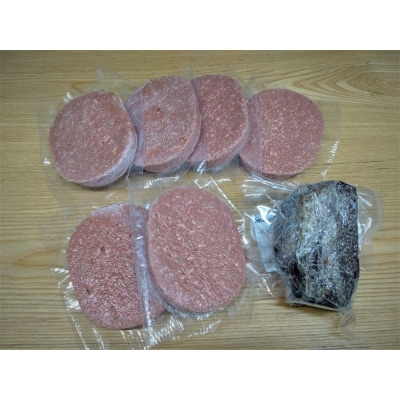 黒毛和牛100%使用ハンバーグ150g×6個と黒毛和牛のローストビーフ約200g×1個(AQ0005