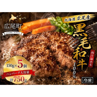 黒毛和牛100%使用　ハンバーグ150g　5個　合計750g(AQ0007)
