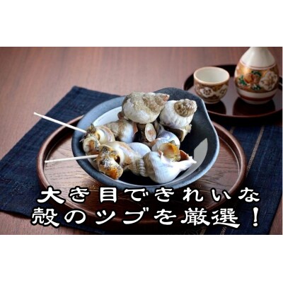 北海道産　殻付き冷凍ボイルエゾバイツブ　1kg【エゾバイ　磯つぶ　イソツブ　つぶ貝】(0122)