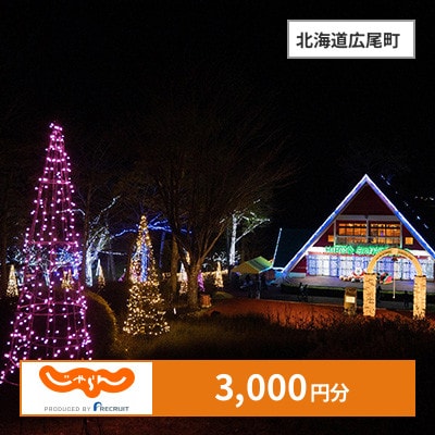 【じゃらんふるさと納税クーポン】 北海道広尾町でつかえる3,000円 クーポン