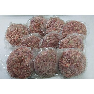 【2024年4月上旬発送】熊本県産　和牛　あか牛ハンバーグ　150g×10個 【水俣市】