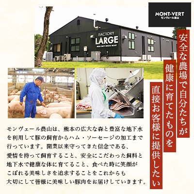 熊本県産モンヴェールポークしゃぶしゃぶセット3種類合計1kg