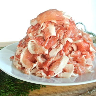 【熊本県産】ひのきの森のブランド豚「モンヴェールポーク」豚こま切れ2kg(250g×8パック)