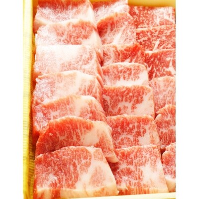 あか牛カルビ焼肉用 400g 焼肉のたれ付き(水俣市)
