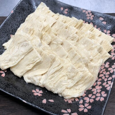 あか牛赤身モモ&湯葉しゃぶセット(モモスライス400g 湯葉210g たれ200ml付き)(水俣市)