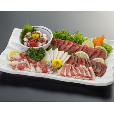 【熊本と畜】桜屋 馬刺し6種 540g(水俣市)