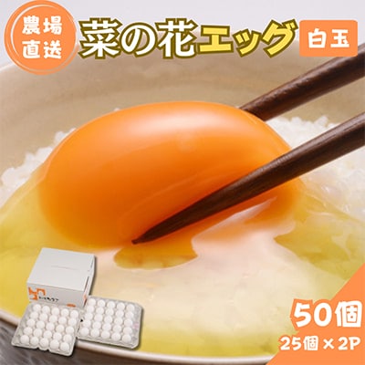 菜の花エッグ 白玉 50個 (25個入り×2パック)　