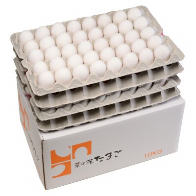 【毎月定期便】菜の花エッグ 白玉 LM10kg(約150～164個) 全3回