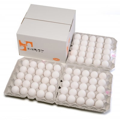 【毎月定期便】菜の花エッグ 白玉 75個 (25個入り×3パック) 全3回