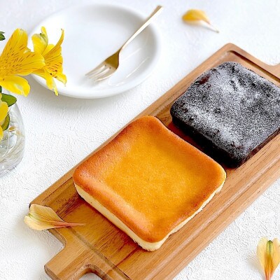 北海道クリームチーズケーキ&平飼い卵のガトーショコラ