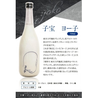 酒田の酒屋厳選　子宝リキュール ヨー子　720ml×2本