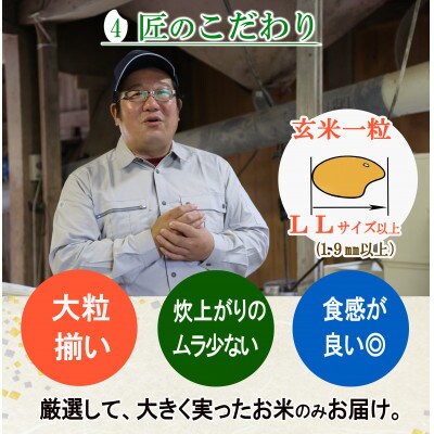 【有機農業の匠】＜栽培期間中農薬不使用 ひとめぼれ 玄米5kg 大粒LLサイズ以上厳選＞令和5年産