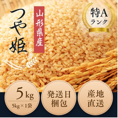 【有機JAS認証米】つや姫 玄米5kg 栽培期間中農薬不使用  令和7年産
