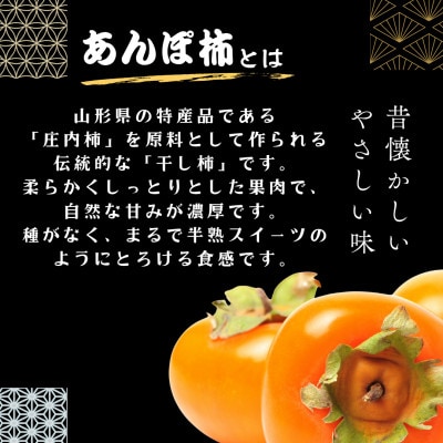【自家農園】庄内あんぽ柿 9個入(3袋×3個)箱詰め　山形県酒田市産 令和7年産