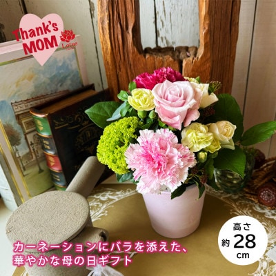「感謝のカーネーションとおすすめのお花アレンジ」華やかでやさしい母の日の贈りもの