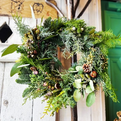 ナチュラルリース「森林浴」～森の香りを暮らしに、自然を束ねた手作りナチュラルリース～