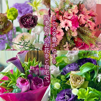 【発送月固定定期便】3回連続で届く お花の定期便「季節の花束SAKATA3 夏」全3回