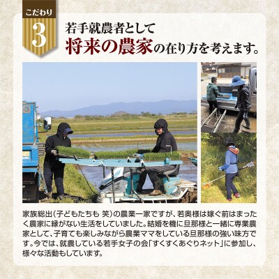 酒田の若手就労者が頑張っているお米 特別栽培米つや姫10kg(5kg+5kg)令和4年産