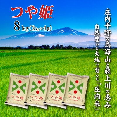 令和7年産 山形県庄内米　つや姫 精米 8kg(2kg×4袋)