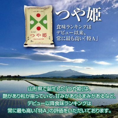 【毎月定期便】山形県の米どころ庄内平野で育った庄内米　つや姫4kg全3回